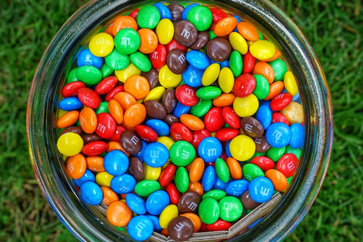 Contest! Win a Mountain of M&M's. Simply guess how many M&Ms are