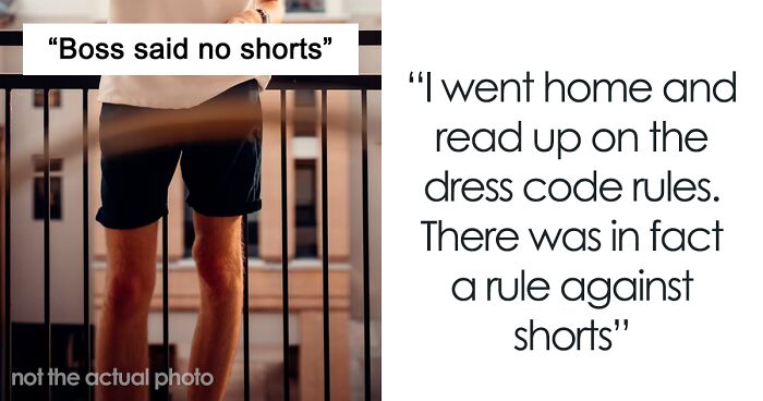 Employee Nearly Loses His Job For Wearing Shorts To Work When It Was Hot, Gets His Revenge On His Boss By Maliciously Complying To The Dress Code