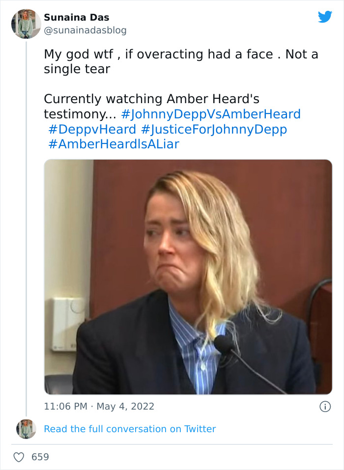 50 Spot-On Reactions To Amber Heard’s Now-Finished Testimony | Bored Panda