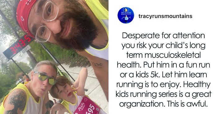 People Accuse Family Of Allegedly Physically Dragging 6-Y.O. Son Halfway Through A 26-Mile Marathon, Sparking Huge Debates On Kids Running Marathons