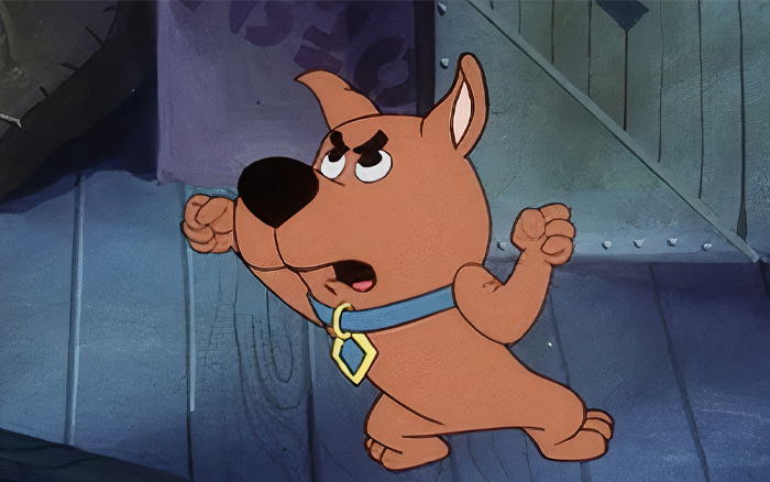 Scrappy-Doo getting angry