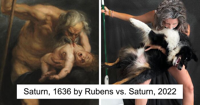 Artist And Her Muse Dog Teamed Up To Recreate Famous Paintings During Quarantine, And They're Better Than Ever (New Pics)