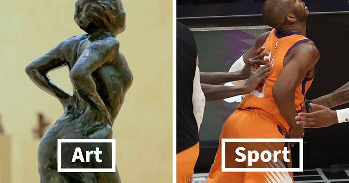 60 Funnily Accurate Art And Sports Comparisons By This Artist