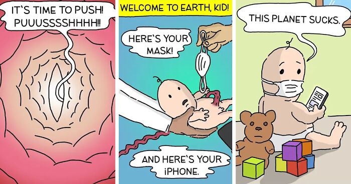 58 New Twisted Comics By Dave Contra That Fans Of Dark Humor Might Love