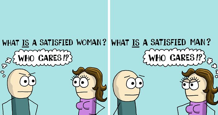 Let's Talk About Sexism: 20 Comics That I Created When Thinking About Male And Female Roles In The Media