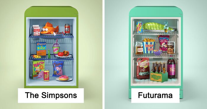 Here Are 6 Fridges From Popular TV Shows As Imagined By Digital Artists