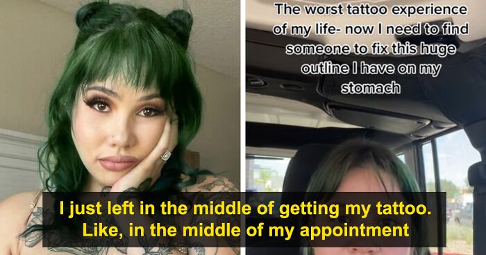 Woman In Shock After Getting Fat-Shamed By Her Tattoo Artist, Walks Out In The Middle Of Her Tattoo