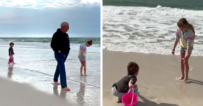 Woman Finds Out Her Dad Would Buy Seashells And Throw Them On The Beach For Her To Find When He Does The Same For His Grandkids