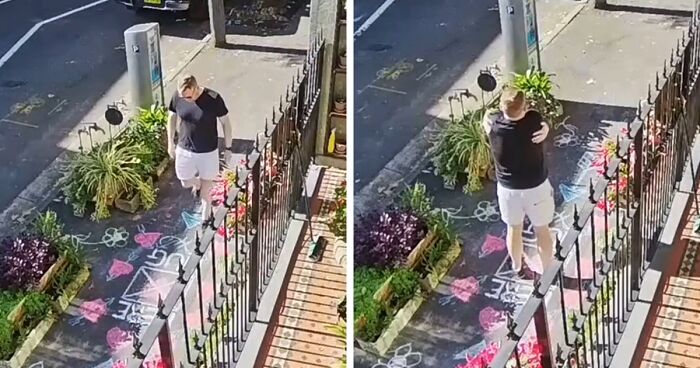 TikTok Video, Showing Aussies Stopping At Hand-Drawn “Hug Here” Sign To Embrace One Another, Reaches Over 1M Views