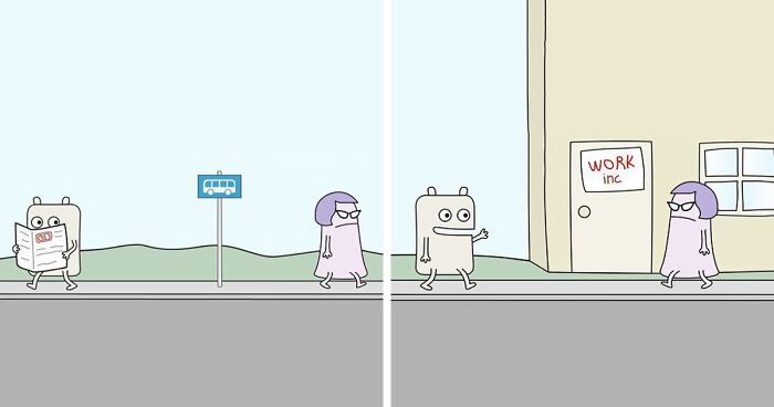 This Artist Creates Relatable Comics Showing Awkward Situations In Everyday Life (27 Pics)