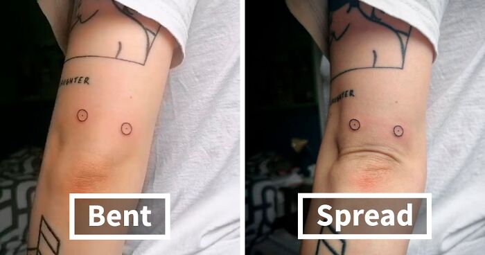 108 Times People Inked Themselves With Creative Tattoos That 'Move' With Their Bodies (New Pics)