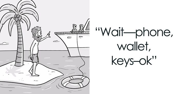 Artist Made These 33 Witty Comics About Everyday Life's Insights And Modern Society (New Pics)