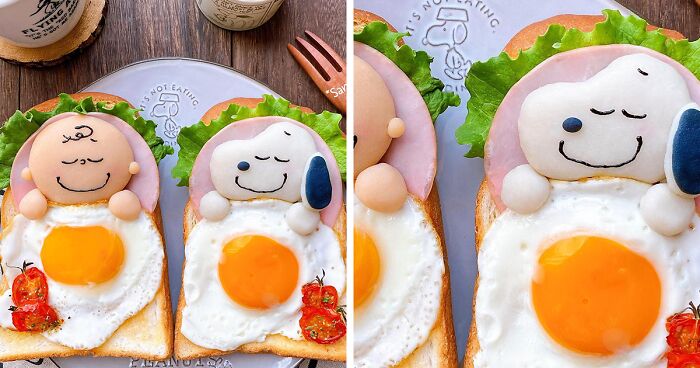 Food Artist Makes Viral Dishes In The Form Of Snoopy And Charlie Brown (40 Pics)