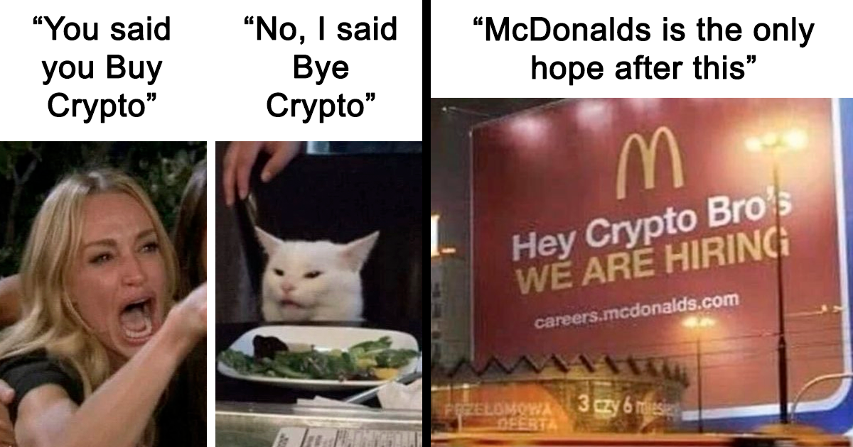 crypto market crash memes