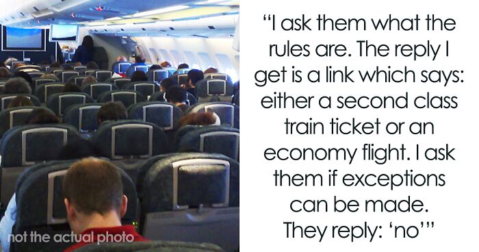 Guy Maliciously Complies After Company Demands He Take Economy-Class Plane Instead Of 1st-Class Train