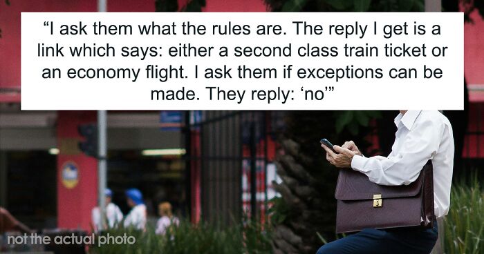 Guy Maliciously Complies After Company Demands He Take Economy-Class Plane Instead Of 1st-Class Train