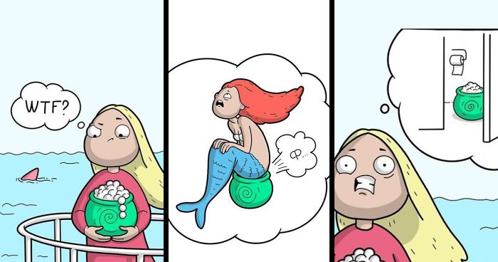 26 Comics By Comicada Featuring A Girl Solving Problems In A Non-Standard Way (New Pics)