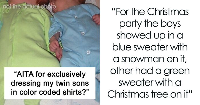 Mom Dresses Twins In Blue And Green So She Doesn’t Mix Them Up, Relative Goes ‘Ballistic’ When She Learns This