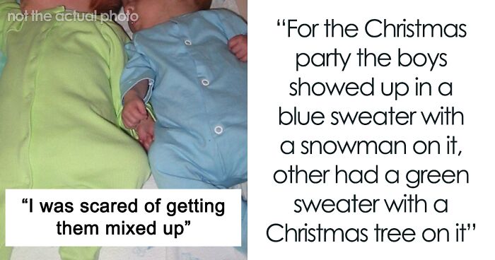 Mother Has Twins And Dresses Them In Different Colors To Tell Them Apart, Cousin Says She's 