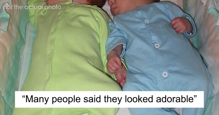 Mom Turns To The Internet For Advice After Getting Called Out For Dressing Her Twin Sons In Color-Coded Shirts