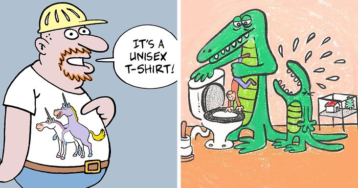 30 Witty Comics Depicting Absurd And Ridiculous Situations In The Human And Animal Worlds By Quatsch (New Pics)