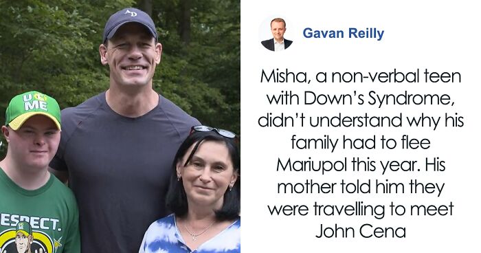 Wholesome Viral Video Shows John Cena Surprising A Fan With Down Syndrome, Who’d Just Fled Their Home In Ukraine