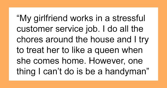 Woman Implies Her Boyfriend Isn't A Real Man Because He Can't Fix Things Around The House, Embarrasses Him In Front Of Her Parents