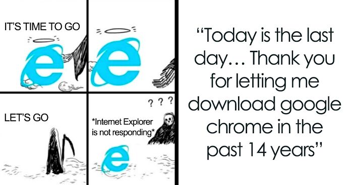 Internet Explorer Is Shutting Down After 27 Years Of Service, The Internet Responds With 52 Hilarious Memes