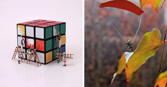 I Took Pictures Of Miniature People Living In Our World (17 Pics)