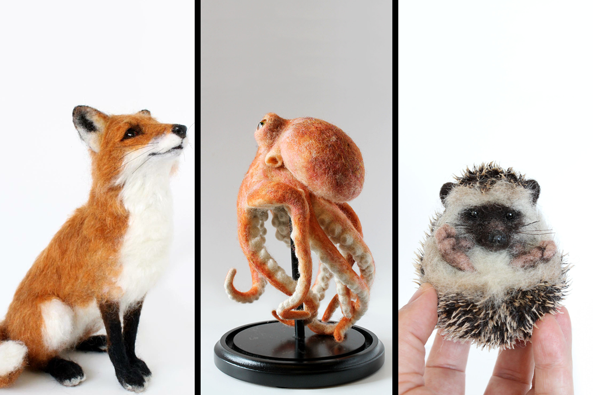 I Needle Felt Wool Sculptures Of Wildlife, Trying To Capture The