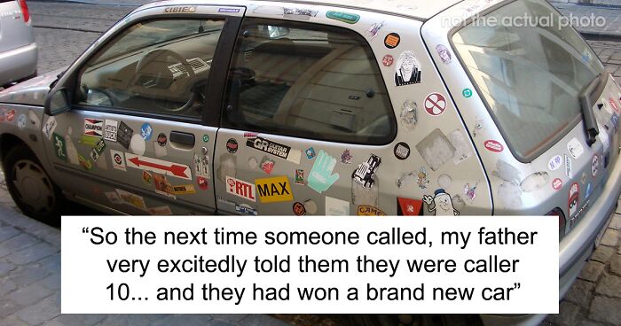 Family Gets Calls From Radio Listeners, Dad Promises Them Cars As Prizes After The Radio Station Refuses To Change The Way They Say Their Number