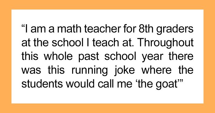 Math Teacher Cries Tears Of Joy After Finding Out The Reason Students Called Them The GOAT Is Because They Loved Them