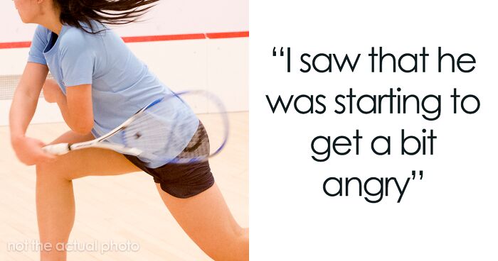 Guy Loses To Woman In A Game Of Squash, Takes It Out On His Girlfriend Instead