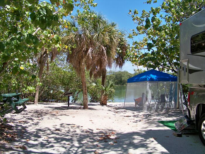 2013 Fort Desoto Campground, Florida; Canal Side.