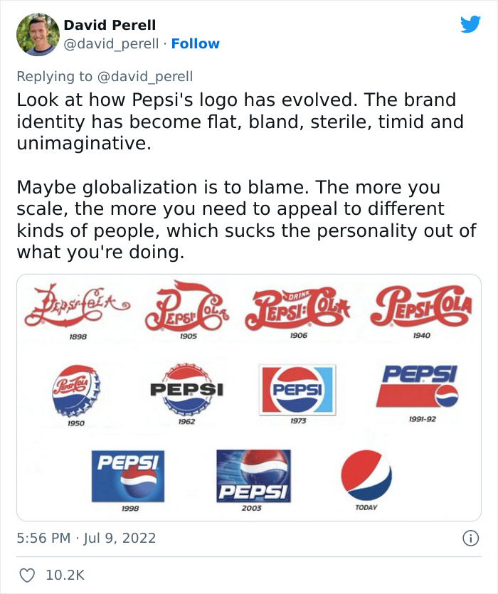 Why do so many brands change their logos and look like everyone else?