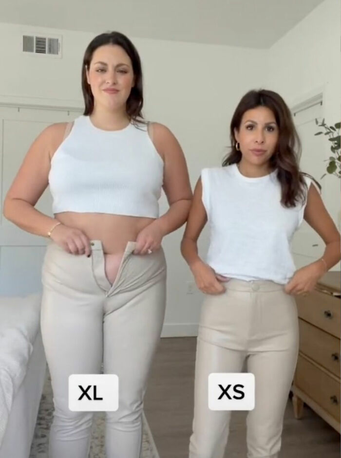 Women Compare XL And XS Sizes Of The Same Clothes, And Their Videos Go  Viral
