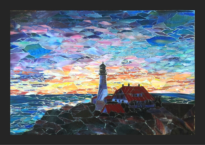 I Spend Hundreds Of Hours Creating Glass Mosaics Of The Places And Things I Love (8 Pics)