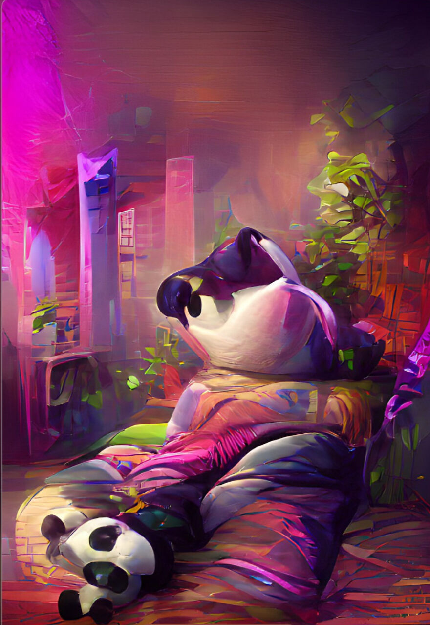 Bored Panda In Bed