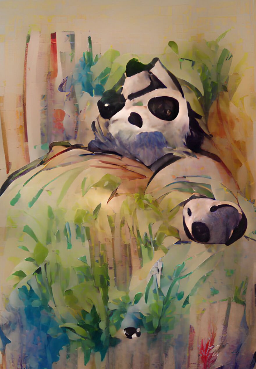 Bored Panda In Bed