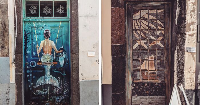 I Photographed Unique Painted Doors In Madeira (27 Pics)