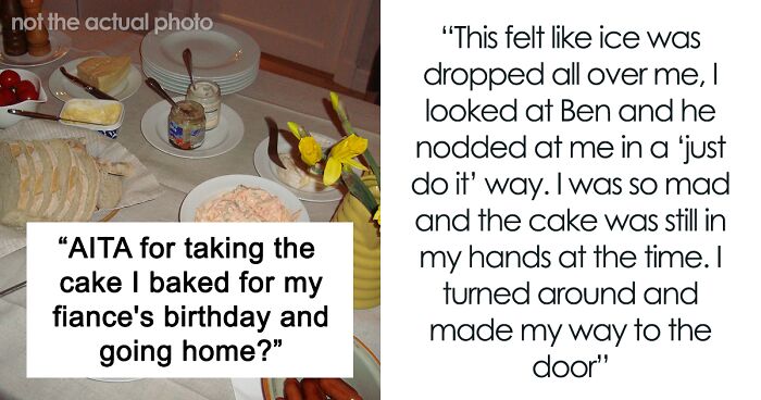 Woman Takes Back Her Personally-Baked Cake After Fiancé Remained Silent While His Mother Insulted Her By Ordering A Bigger Cake For His B-Day Party