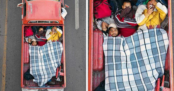 Photographer Takes Aerial Photos Of Daily Commuters Around Mexico In His Series “Carpoolers” (30 Pics)