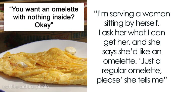 “She Didn’t Leave A Tip”: Clueless Customer Is Furious After Ordering A ‘Plain Omelette’ And Getting Served ‘Just Eggs’