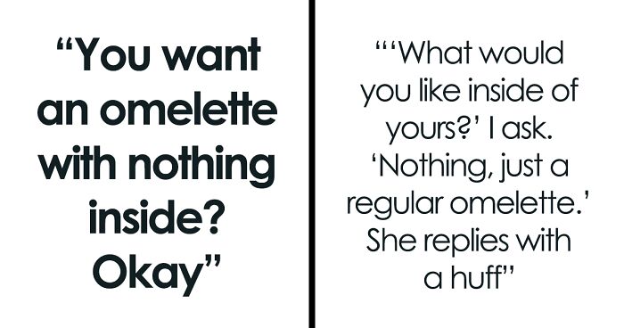 Karen Insists She Wants A Plain Omelette After Being Warned It Has Nothing Inside, Completely Snaps When She's Served ‘Just Eggs’