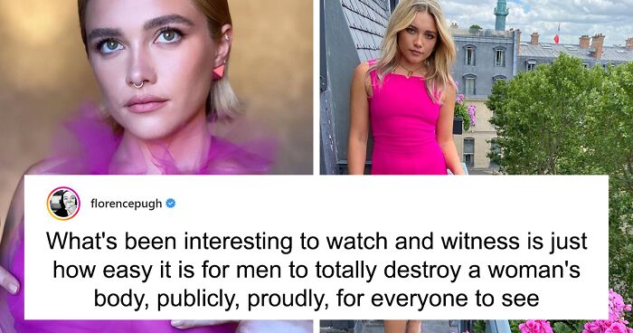 Folks Online Are Applauding Florence Pugh For Clapping Back At Comments Criticizing Her For Wearing A See-Through Dress To A Fashion Show