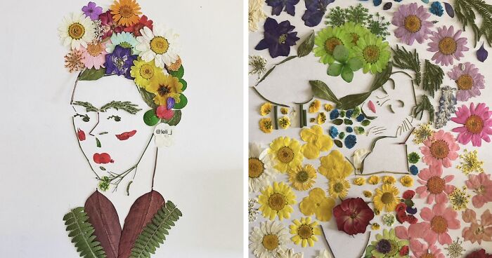 I Make Art From Fresh And Dried Flowers (34 Pics)