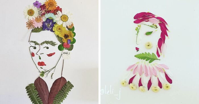 I Make Art From Fresh And Dried Flowers (34 Pics)