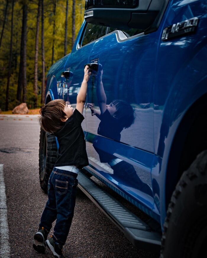 Dwarfed By A Truck