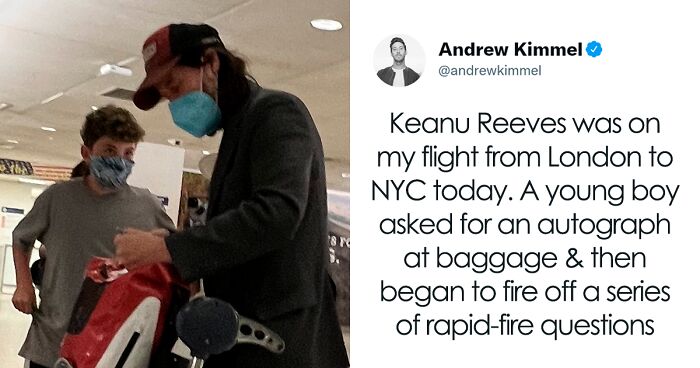 Twitter User Shares A Wholesome Conversation He Overheard At The Airport Between Keanu Reeves And A Fan, Tweet Goes Viral With Over 300k Likes