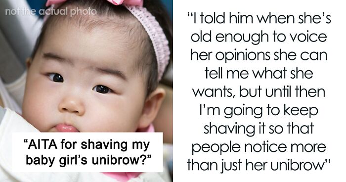 Mother Sick And Tired Of People Commenting On Her Baby’s Unibrow Shaves It Off, Starting A Discussion Online